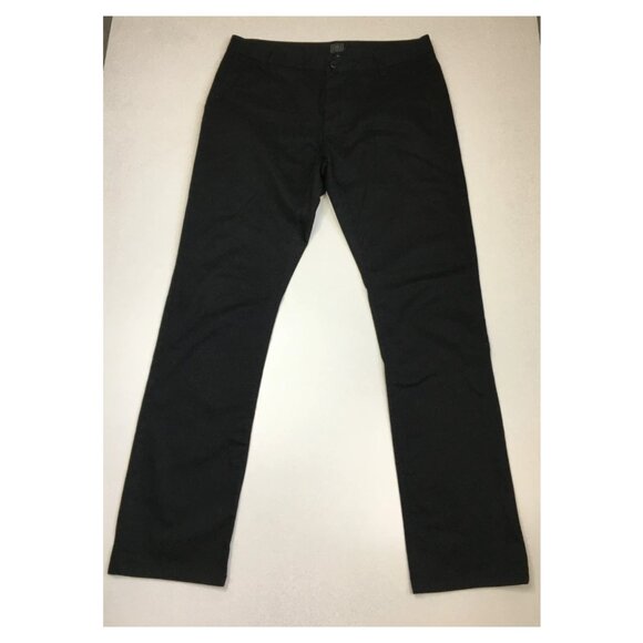 OBEY Black Cotton Polyester Blend Pockets Logo Patch Pant - Picture 1 of 10